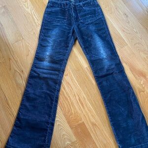 Express Dark Blue Flare Jeans